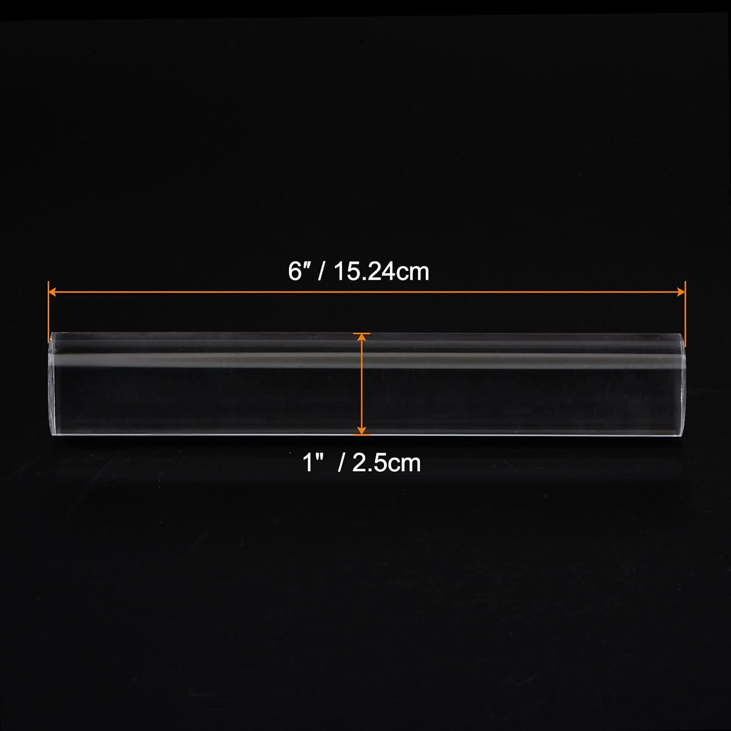 HARFINGTON Acrylic Clay Roller 6 Inch x 1 Inch Solid Non-Stick Plastic Round Tube Roller Polymer Clay Rod Fondant Rolling Pin for Shaping, Sculpting, Modeling DIY Crafts, Transparent