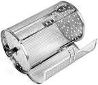 Falytemow Stainless Steel Rotisserie Grill Roaster Drum Oven Basket Oven Roast Baking Rotary for Peanut Dried Nut Coffee Beans BBQ 5.51 x 10.43 inch