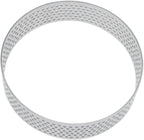 4 Pcs Perforated Tart Rings for Baking 3.15" Cake Mousse Ring Stainless Steel Circle Tartlet Molds