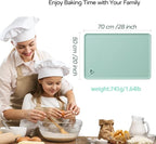 Silicone Baking Mat, 20"X28" Extra Large Non-stick Silicone Mat With High Edge, Food Grade Silicone Dough Rolling Mat For Making Cookies, Macarons, Multipurpose Mat, Countertop Mat, Placemat