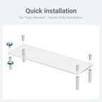 Acrylic Riser, Display Stand Clear Shelf for Cupcake Food Desserts Holder Cosmetic Products Tabletop Use and More (Small)