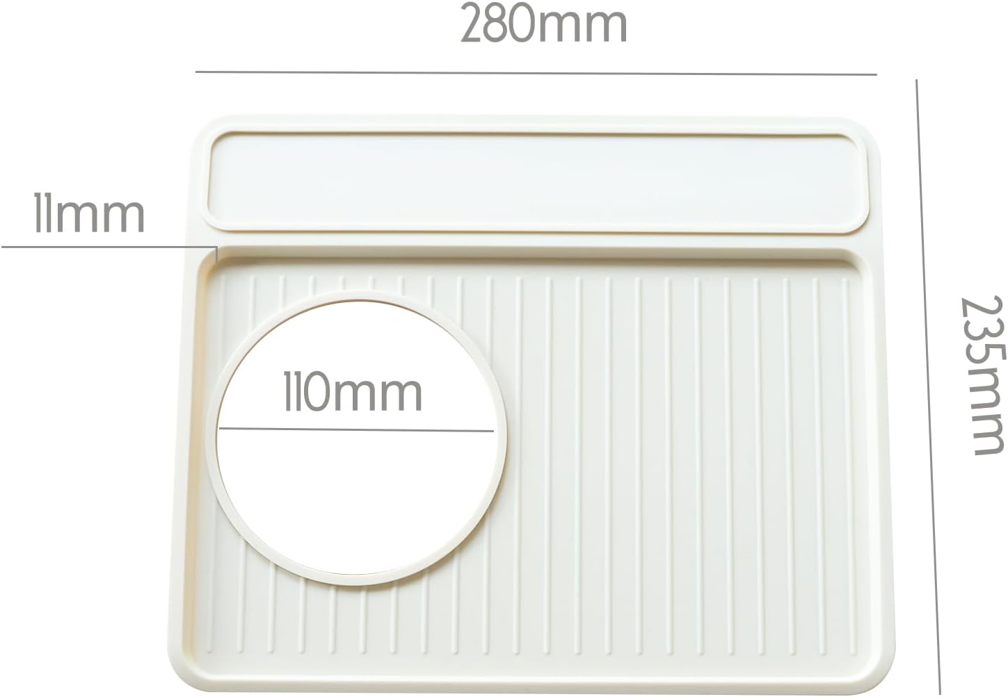 NOTSEK Tamping Mat for Breville 870/880, Silicone Top Mat for Breville Espresso Machine Accessories, Prevent Scratching, Beige