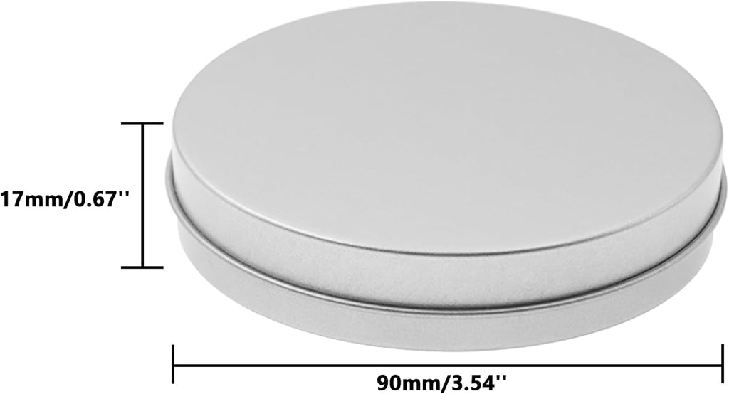 Metal Empty Boxes, Tin Boxes with Lid,Small Silver Tin Boxes,Stackable Organizer Containers,8PCS Storage Tin for Home Outdoor Active Storage Containers