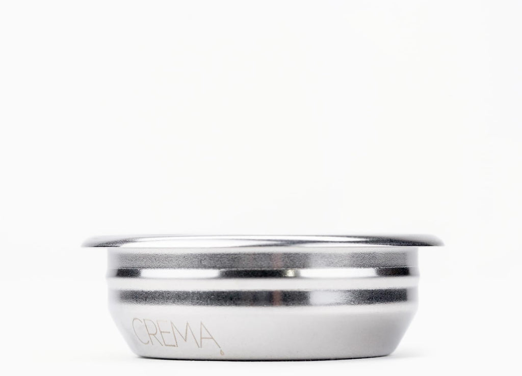 Crema Coffee Products 58mm Filter Basket | Single Shot Non-Pressurized Stainless Steel Basket | Compatible with Breville 58mm Portafilters | Precise Tapered Profile for Consistent Espresso Shots