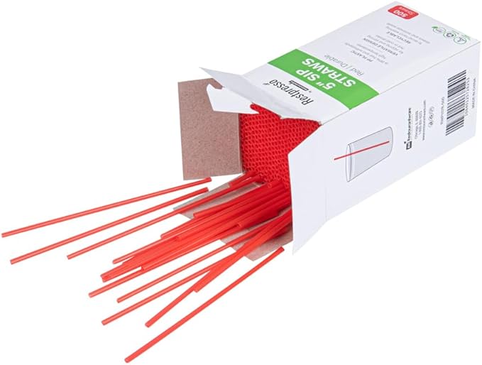 Restaurantware Restpresso 5 Inch Cocktail Stirrers 500 Disposable Coffee Stirring Rods - Premium Odorless Red Plastic Stirrers For Coffee For Hot And Cold Drinks For Bars Or Offices