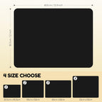 Coffee Mat Hide Stain Rubber (Black, 30cm×40cm), Coffee Bar Accessories Fit Under Espresso Machine CoffeeMaker Coffeepot, Backed Absorbent Dish Drying Mat for Kitchen Counter (Black, 12"x16")