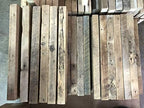 Urban Legacy Accent Shelves | Reclaimed Barn Plank | Set of 2 with Full Brackets (Natural 36"x 4.5"x 2")