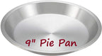 AME D'ESSENCE (1PC-9") Aluminum Pie Pan Commercial Grade Round Pie Plate Size 9" x 1mm Thick