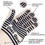 CZSYZCZS Extreme Heat Resistant Oven Gloves - 932F - Cooking Gloves for BBQ, Grilling, Baking,Cutting, Smoker Fireplace