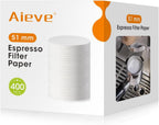 Aieve Espresso Paper Filter Compatible with Breville Barista Espresso Coffee Maker, 400 Pcs 51 mm Espresso Filter Puck Screen Portafilter Paper
