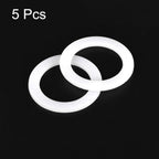 MECCANIXITY Gasket Seal Coffee Maker White Silicone Ring Replacement 38x54x3.3mm for 2-Cup Aluminium Coffee Pot, Pack of 5