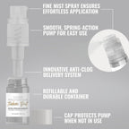 Bakell - Silver Tinker Dust (4g, 1x Mini Spray Pump) Edible Glitter for Food, Desserts, and Beverages!