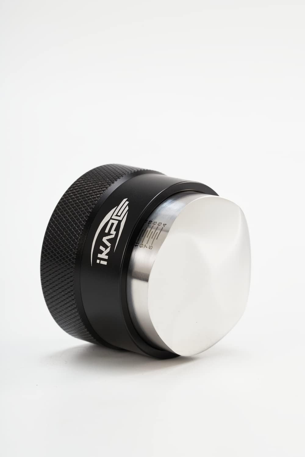 IKAPE Coffee Products, 51MM Coffee Distributor, Gravity Adaptive Espresso Distributor Fits All 51MM Espresso Portafilter, Compatible with 51MM Delonghi Bottomless Portafilter (Black)