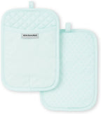 KitchenAid Asteroid Pot Holder 2-Pack Set, Mineral Water, 7"x10"
