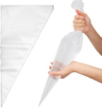 24 Inch Extra Large Piping Bag 200 Pack - Disposable Pastry Bags - Thick Anti-Burst Pastry Icing Frosting Piping Bags For Decorating Cupcakes Cakes Cookies (Large 24 Inch-200 Pack)