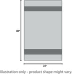 Garnier Thiebaut Maree Basse Lagon (Low Water Lagoon) French Kitchen Towel 22"x30", Cotton, Jacquard