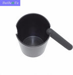 6.3 Inch Coffee Knock Box Shock-Absorbent Durable Barista Style Knock Box With Removable Knock Bar and Non-Slip Base Gift (L-Black)