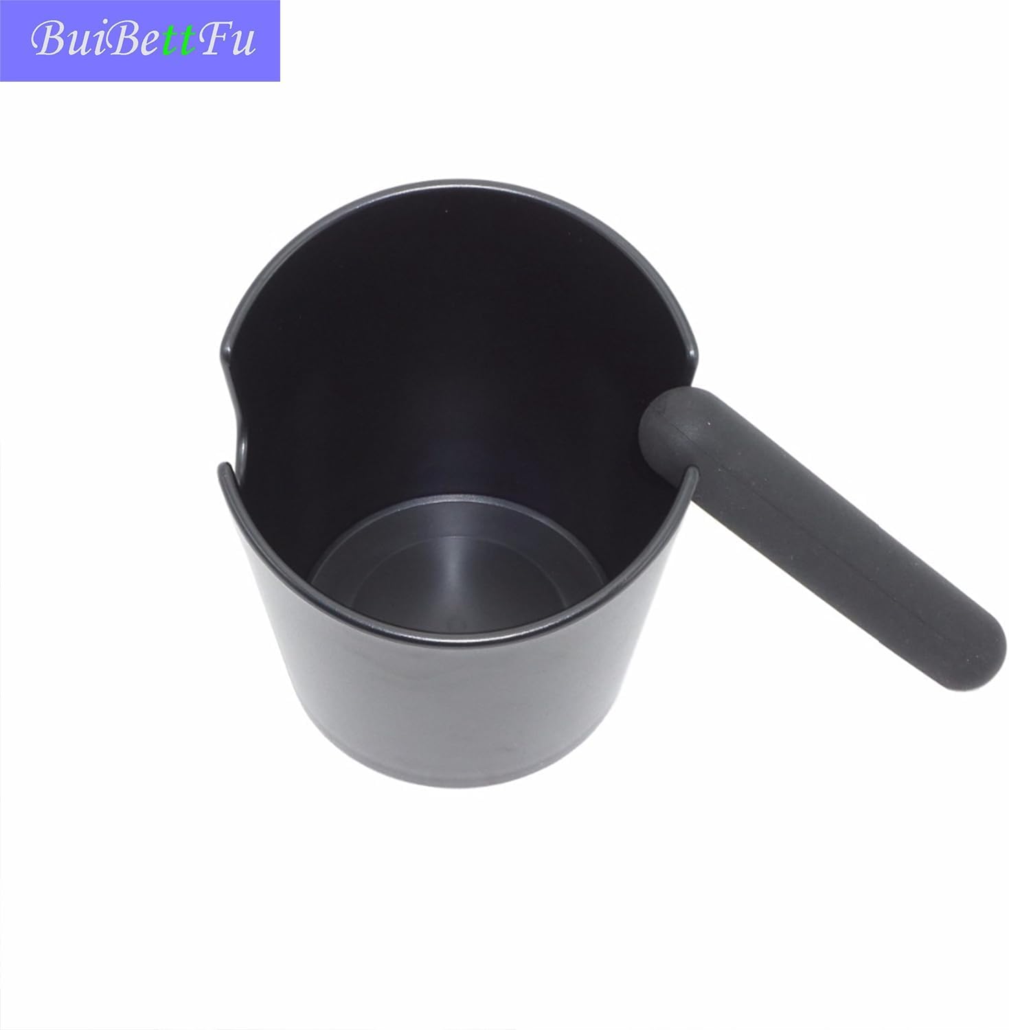 6.3 Inch Coffee Knock Box Shock-Absorbent Durable Barista Style Knock Box With Removable Knock Bar and Non-Slip Base Gift (L-Black)