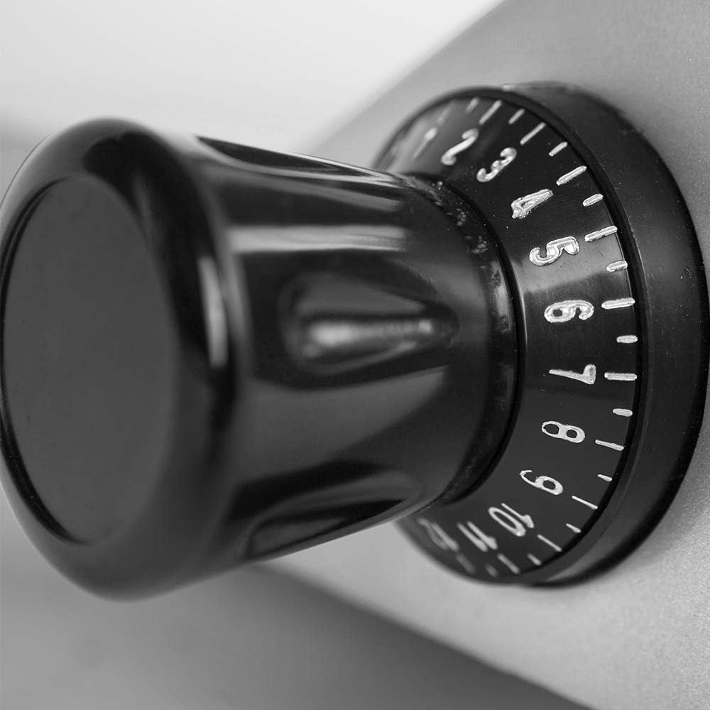 Zica ZBS-10A 10" Stainless Steel Blade Electric Deli Meat Cheese Food Ham Slicer Commercial and for Home use [ETL]