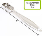 1PCS 1Teaspoon (1/3tbsp, 5ml) Single Measuring Spoon, Individual Stainless Steel Long Handle Measure Tablespoon Only