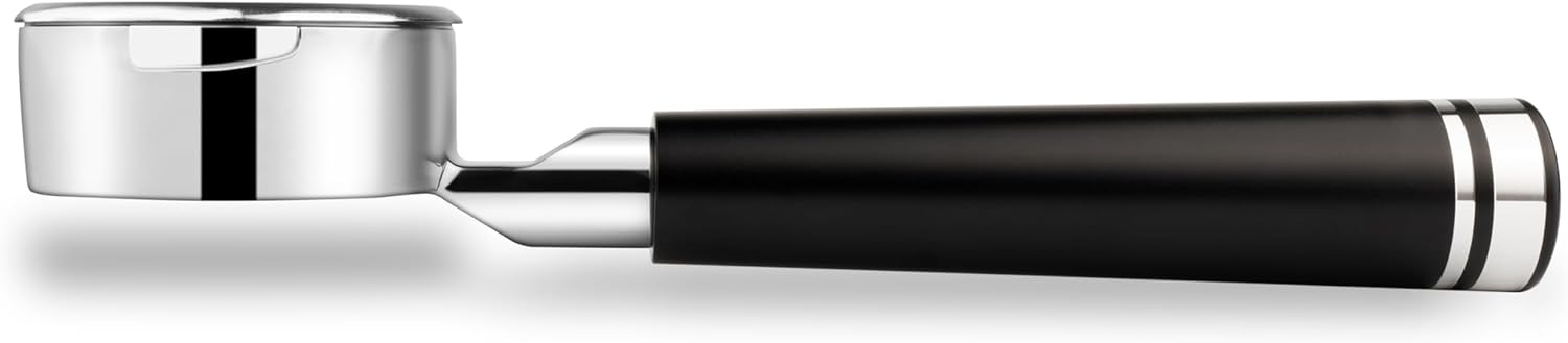 LILQ 58mm Bottomless Naked 2 Ears Portafilter Compatible with Breville Machines– Includes 18–20g Basket (Aluminum Flat, 58mm For Breville)