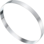 HARFINGTON Round Cake Ring 7.48 x 1 Inch Seamless Stainless Steel Pastry Mousse Dessert Ring Mirror Coating for Baking Cooking English Muffins Crumpet Making Tool