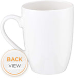 Christian Art Gifts Encouraging Scripture Ceramic Coffee & Tea Mug for Women: Be Still & Know Bible Verse Psalm, Inspirational Microwave/Dishwasher Safe Drinkware, White & Green Leaf Branches, 12 oz.