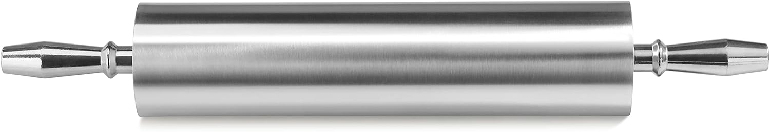 New Star Foodservice 37500 Extra Heavy Duty Restaurant Aluminum Rolling Pin, 13", Silver