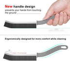 Hard Bristle Crevice Cleaning Brush, Gap Cleaning Brush, Small Cleaning Brush, Grout Brush, Kitchen Brush, Bathroom Crevice Brush for Toilet, Home, Bathtub, Sink, Household, Window - 3 Pcs