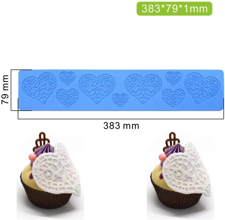 Heart Candy Mold, Chocolate Candy 3D Heart Silicone Mold, Sugar Craft Cake Decoration, Cupcake Top, Polymer Clay