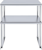 NSF Certified 18 Gauge Heavy Duty Stainless Steel Double overshelf with Brackets for Kitchens, Utility Rooms, Storage, Offices & Home