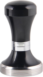 MOJAE 58mm Espresso Tamper with 304 Stainless Steel Flat, Coffee Tamper for 58mm Portafilters (Black)