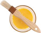 Restaurantware Pastry Tek 8.4 Inches Buttering Brush 1 Boar Bristles Pastry Brush - Hardwood Handle Built-In Hanging Hole Wood Basting Brush Sturdy Ferrule For Glazing And Basting