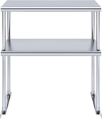 NSF Certified 18 Gauge Heavy Duty Stainless Steel Double overshelf with Brackets for Kitchens, Utility Rooms, Storage, Offices & Home