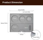 Espresso Tamping Mat - Espresso Tamping Station Food Grade Silicone Coffee Tamper Mat Espresso Accessory for Baristas Home Kitchen Bar Coffee Shop 9.84Inch x 7.87Inch (Grey)