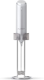 Rechargeable Milk Frother Handheld With USB-C Charging Stand, Electric Drink Mixer, Mini Whisk for Coffee, Matcha, etc