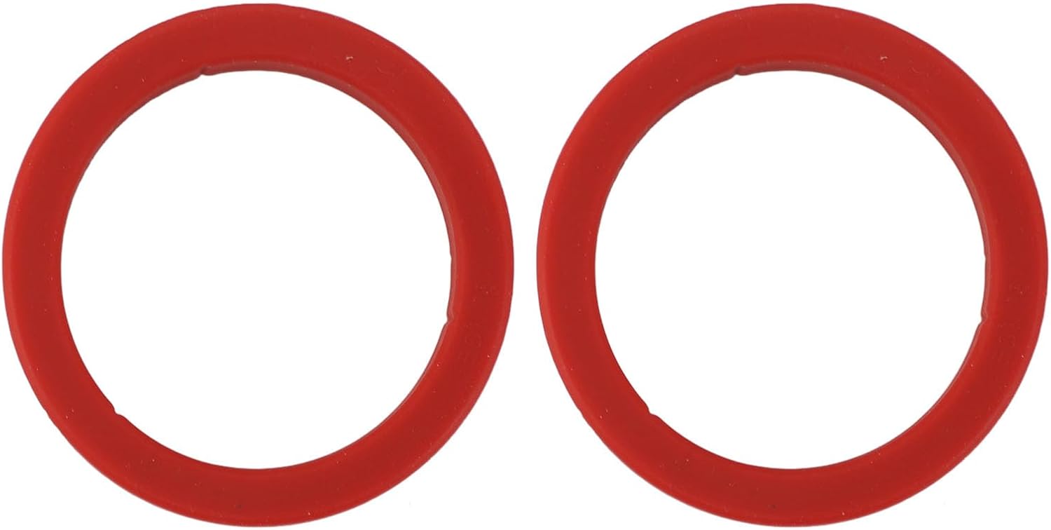 2PCS E61 Silicone Group Gasket, 8mm Group Kit Red Silicone Compatible withCoffee Machines Grouphead, Silicone Steam Grouphead Gasket Replacement