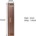 Bamboo Drawer Organizer,Kitchen Utensil Organizer Silverware Tray,Cutlery Holder, Wood Storage Box for Flatware, Makeup, Bathroom, Office Desk,15 * 3 * 2,Nut-brown