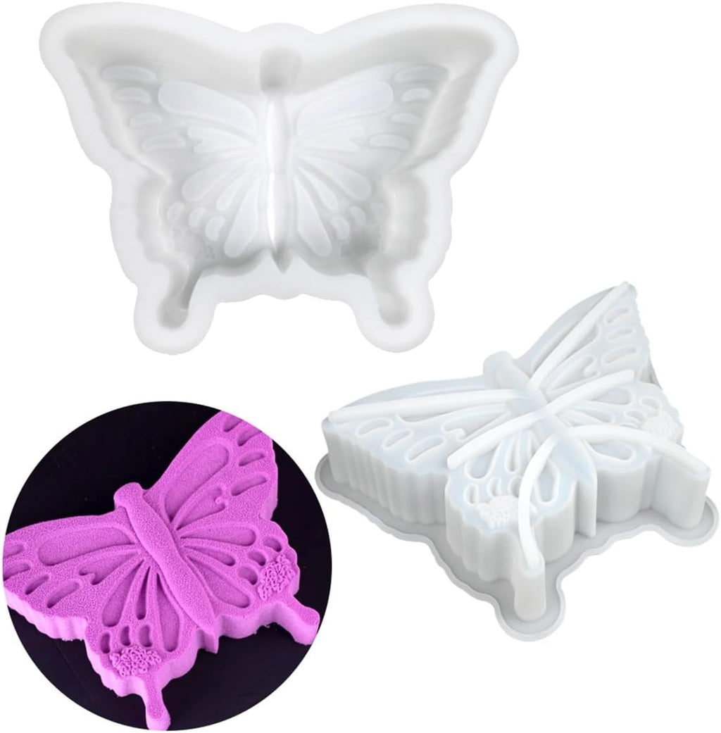 mostsom Butterfly Mousse Cake Silicone Mold DIY French Pastry Dessert Jelly Soap Flip Sugar Baking Tool Accessories (C_ Butterfly)
