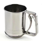 3 Cup Stainless Steel Double Layers Sieve, flour sieve, flour sifter for baking