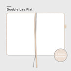 &And Per Se Blank Journal Notebook, 160 Pages, 5.7 x 8 inches College Ruled Thick Paper Notebook Journals for Writing, Hardcover Notebook(1 Pack, Light Apricot)