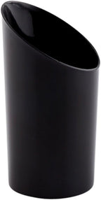 Restaurantware 3 Ounce Shot Glasses 100 Round Incline Cups - With Black Finish Disposable Plastic Shot Glasses For Serving Samples At Wedding Banquets And Catered Events