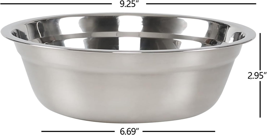 Xyskin Set of 4 Stainless Steel Mixing Bowl Set, Metal Serving Bowls, Great for Cooking, Baking, Prepping