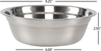 Xyskin Set of 4 Stainless Steel Mixing Bowl Set, Metal Serving Bowls, Great for Cooking, Baking, Prepping