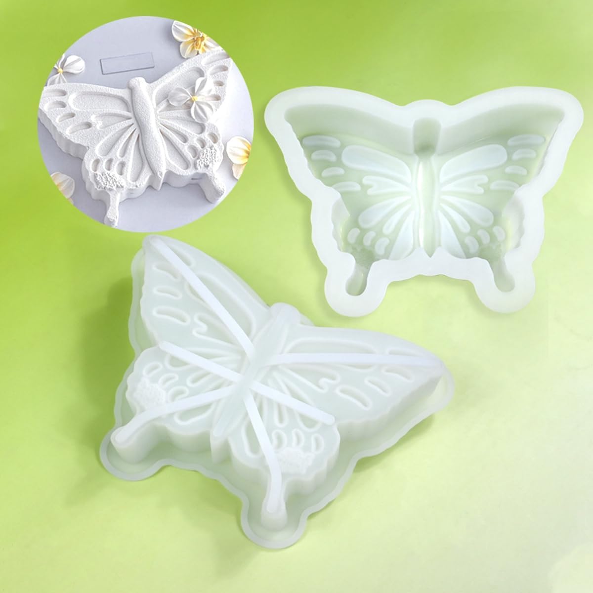 mostsom Butterfly Shape Food Grade Silicone Baking Mold Cake Mould Chocolate Muffin Mousse Jelly Candy Cookie Soap Candle Making Tools (B_ Butterfly)