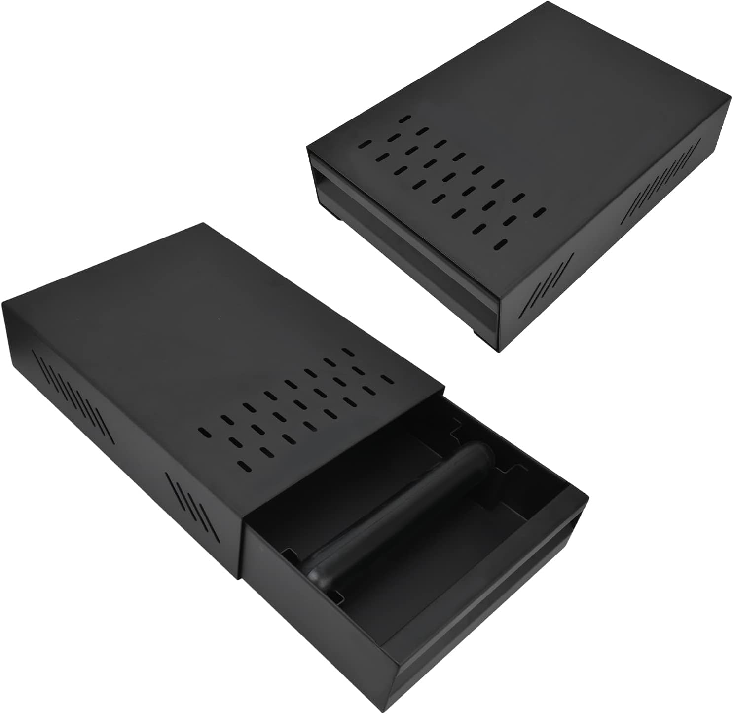 Coffee Knock Drawer, Espresso Knock-Box,Mini Coffee Grounds Dump Bin Grind Waste Bin Professional Stainless Steel with Rubber Handle for Coffee Lovers