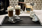 Highball & Chaser Premium Bar Mat for Countertop, Coffee Mat, Dish Drying mat, 18 in x 12in Durable and Stylish Service Cocktail Bar Mat/Espresso mat for Spills, Bars, Restaurants, Coffee Counter Mat