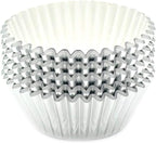 Standard Silver Foil Cupcake Liners Muffin Baking Cups for Party and More, 100-Count