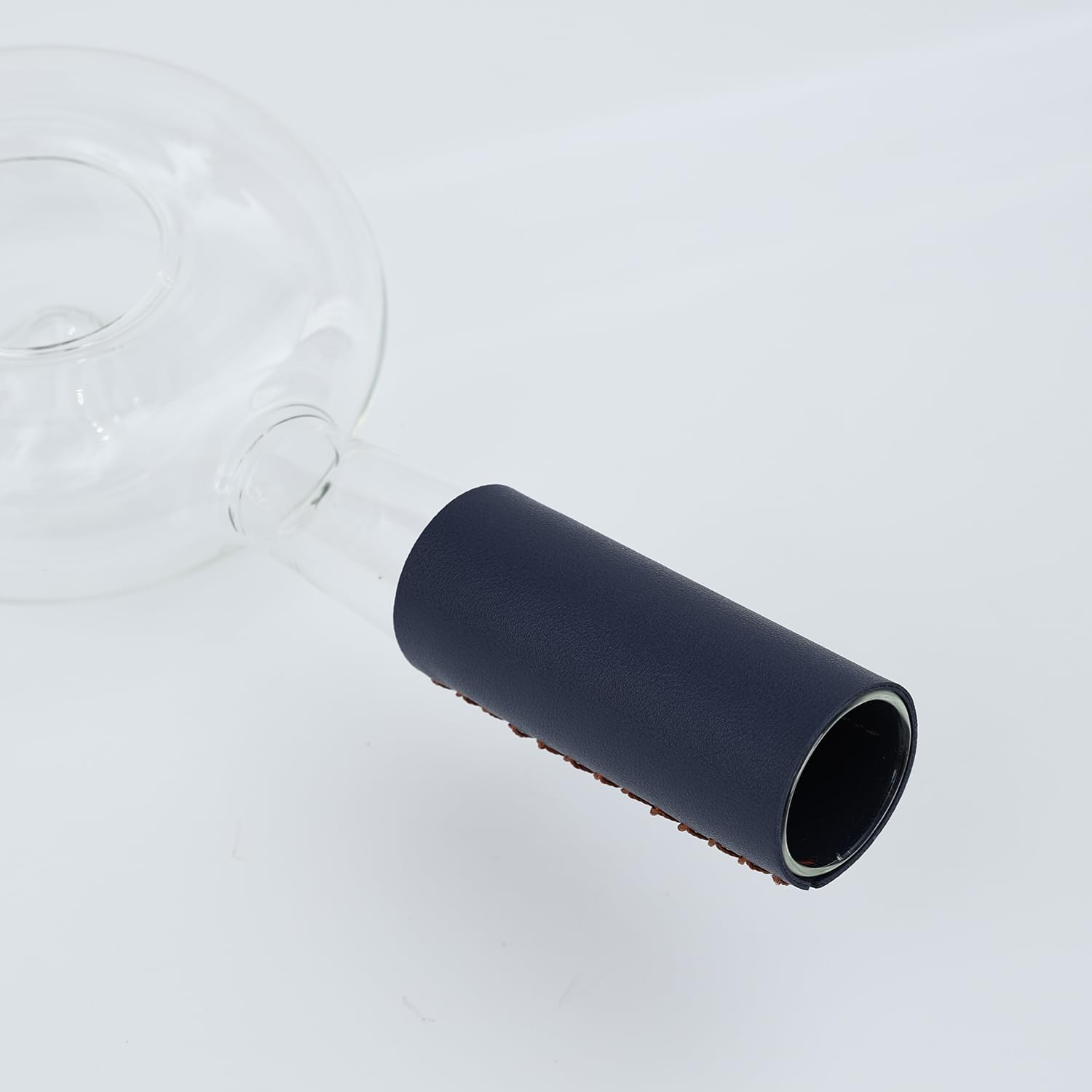 Portable glass coffee bean roaster - High borosilicate glass manual home coffee roasting kit, suitable for small batch roasting of nuts and coffee beans, stove-safe (50-80 grams capacity)