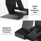 GIB Espresso Accessories Organizer Rack Tamper Holder Station, Heavy Duty Steel Stand for Coffee Distributor 51-54mm Portafilter Storage for Bar Home Office